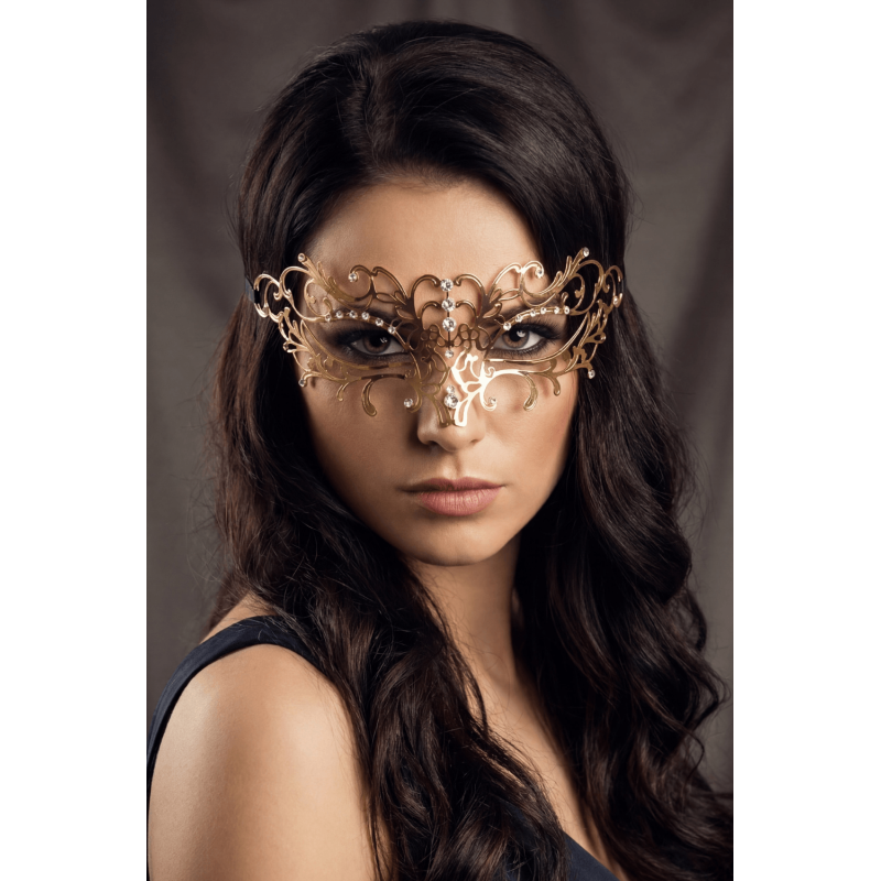 Masque vénitien en strass et métal de la collection Be Lily accessoires