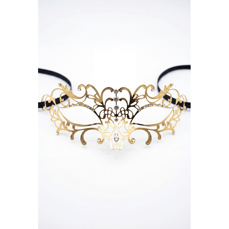 Masque vénitien en strass et métal de la collection Be Lily accessoires