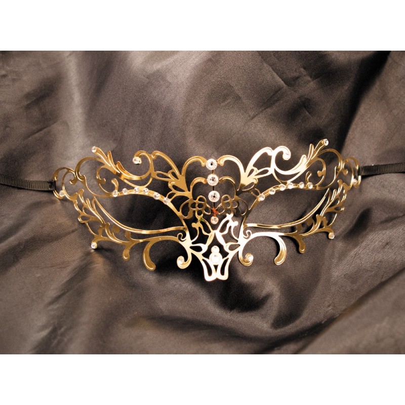 Masque vénitien en strass et métal de la collection Be Lily accessoires