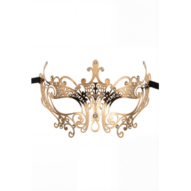 Masque Vénitien Lucia Doré Strass | Élégance & Féminisation