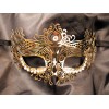 Masque vénitien en métal luxe et strass de la collection Be Lily accessoires