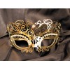 Masque vénitien en métal luxe et strass de la collection Be Lily accessoires