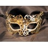 Masque vénitien en métal luxe et strass de la collection Be Lily accessoires