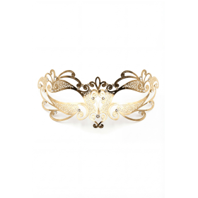 Masque vénitien en métal luxe et strass de la collection Be Lily accessoires