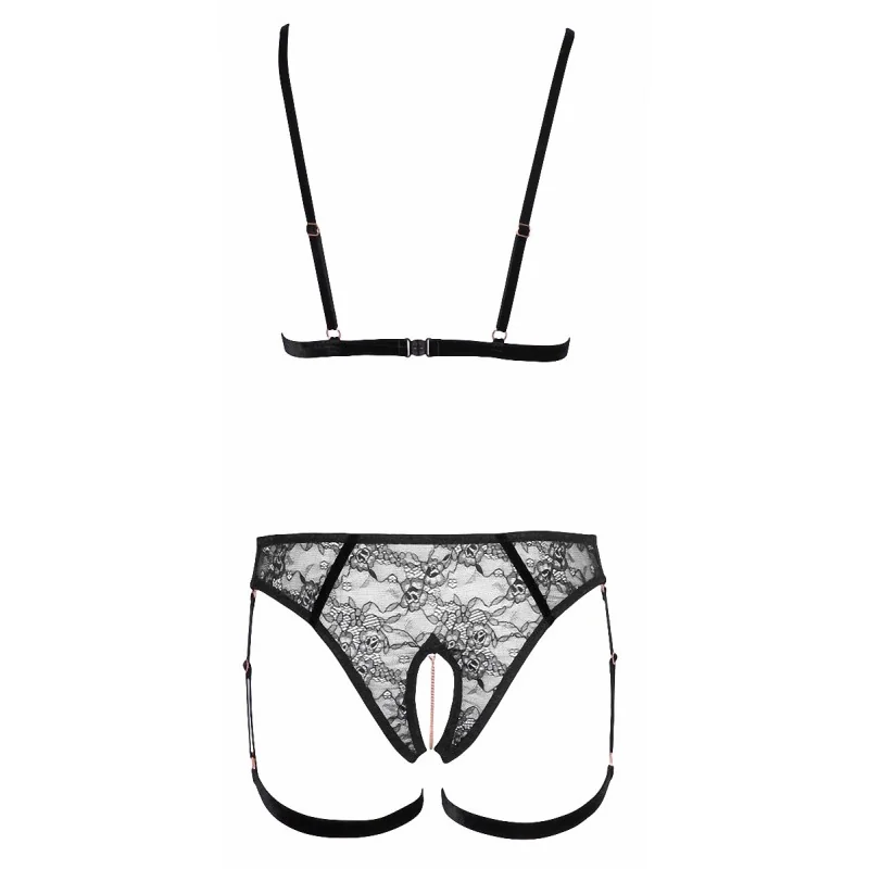 Ensemble Harnais Bijoux 2 Pièces Rose Gold - Cotelli Lingerie