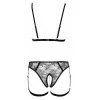 Ensemble Harnais Bijoux 2 Pièces Rose Gold - Cotelli Lingerie