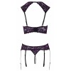 Ensemble lingerie ouverte violet - Cotelli Lingerie