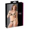 Ensemble dentelle seins nus & string ouvert noir - Cottelli