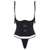 Ensemble corset seins nus noir - Cottelli PARTY