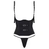 Ensemble corset seins nus noir Cottelli PARTY | Lingerie Séduction