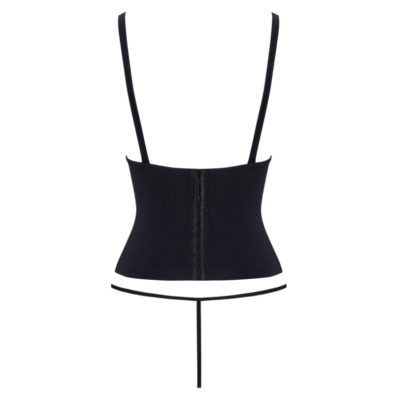 Ensemble corset seins nus noir - Cottelli PARTY