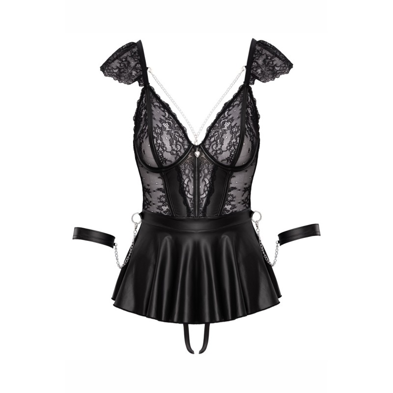 Ensemble 3 pièces lingerie Fetish - Cotelli Bondage