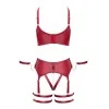 Ensemble BDSM Bordeaux Cottelli Bondage | Lingerie Audacieuse