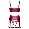 Ensemble seins nus 3 pièces Rouge - Cottelli LINGERIE