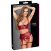 Ensemble Seins Nus 3 Pièces Rouge Bordeaux - Cottelli LINGERIE