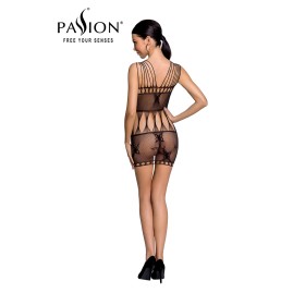 Robe Résille Noire Motif Papillon BS090 | Passion