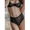 Culotte Tulle Rayé Transparent Taille Haute PETITENOIR