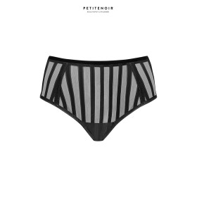 Culotte Tulle Rayé Transparent Taille Haute PETITENOIR