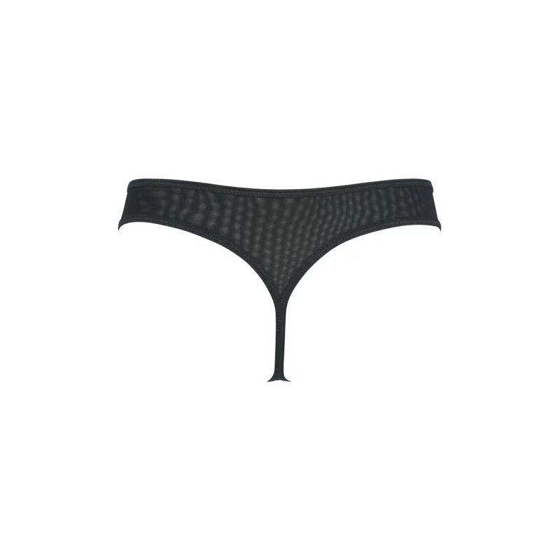 String Dentelle V-10038 Axami - Noir & Rouge Sensuel