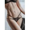 String double lanières tulle & velours – Lingerie féminine PETITENOIR
