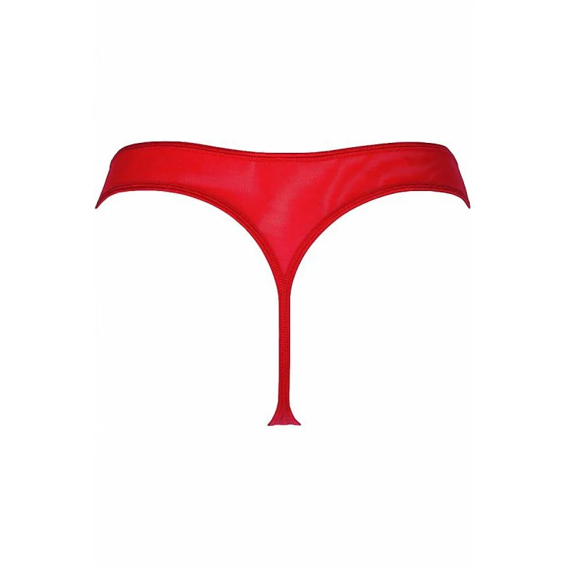 String V-8988 Axami - Dentelle Rouge Satinée Sexy
