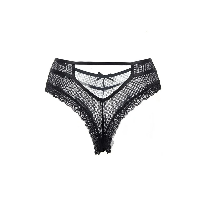 Tanga Noir Dentelle - Paris Hollywood