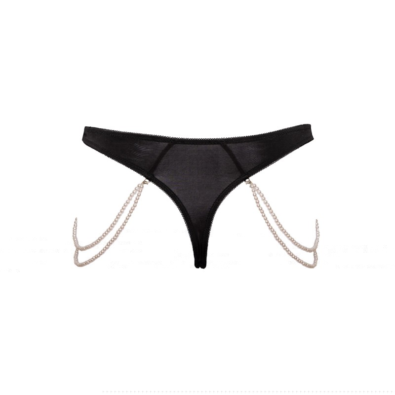 String Rio avec chaines de perles - Cottelli LINGERIE