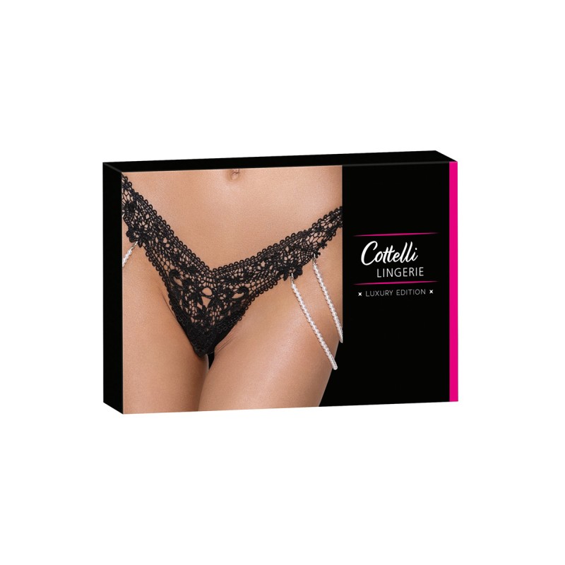 String Rio avec chaines de perles - Cottelli LINGERIE