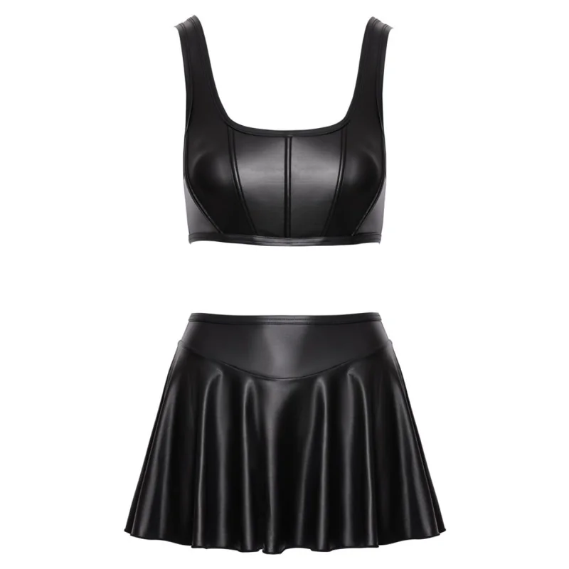 Ensemble Bustier & Mini-Jupe Noir Cottelli PARTY