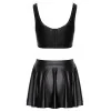 Ensemble Bustier & Mini-Jupe Noir Cottelli PARTY