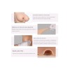 Buste faux seins silicone, col court