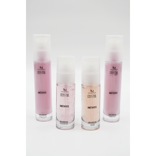 Crème de jour à la poudre d'améthyste 50ml 100% naturelle SM collection CRYSTAL