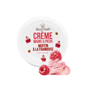 Crème mains et pieds - muffin à la framboise - 50ml 100% naturelle - Format voyage Stani chef's