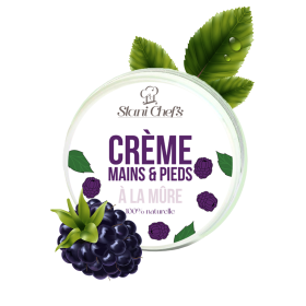 Crème mains et pieds à la mûre 100ml 100% naturelle Stani chef's