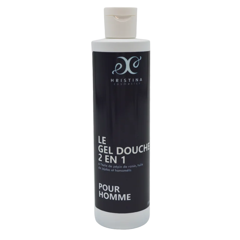 2 en 1 Shampoing Gel Douche Homme 100% Naturel