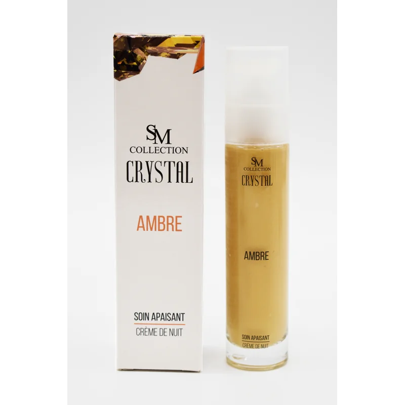 Crème de nuit à la poudre d'ambre 100% naturelle