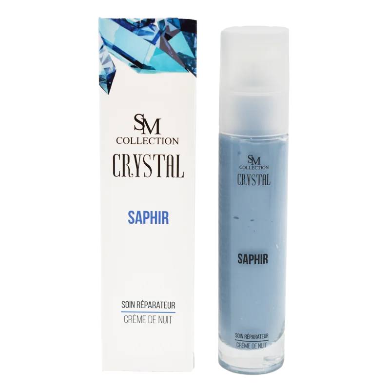 Crème de nuit à la poudre de saphir naturelle 50ml