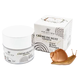 Crème de Nuit à la Bave d'Escargot 100% Naturelle