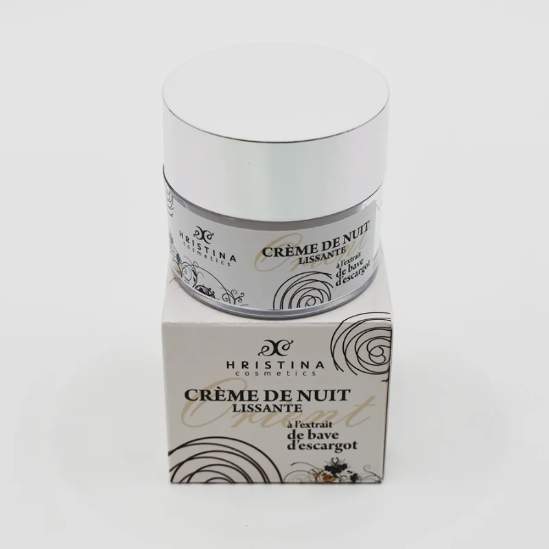 Crème de Nuit à la Bave d'Escargot 100% Naturelle