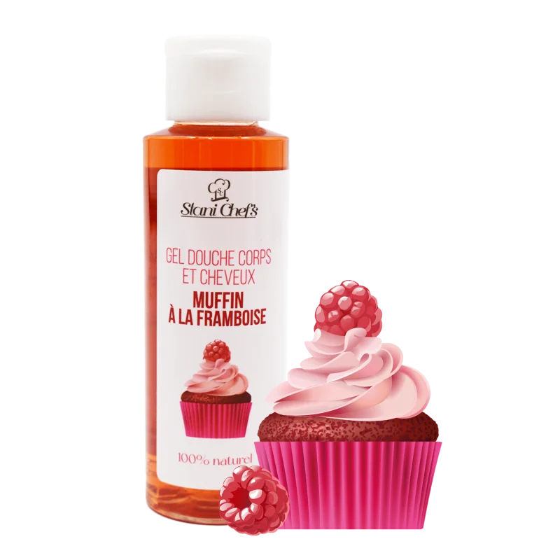 2en1 Gel & shampoing Muffin Framboise naturel 100ml