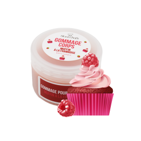 Gommage corps - muffin à la framboise - 100ml 100% naturel