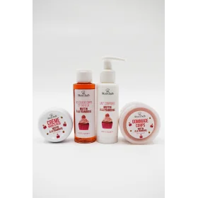 Gommage corps muffin framboise 100ml – 100% naturel