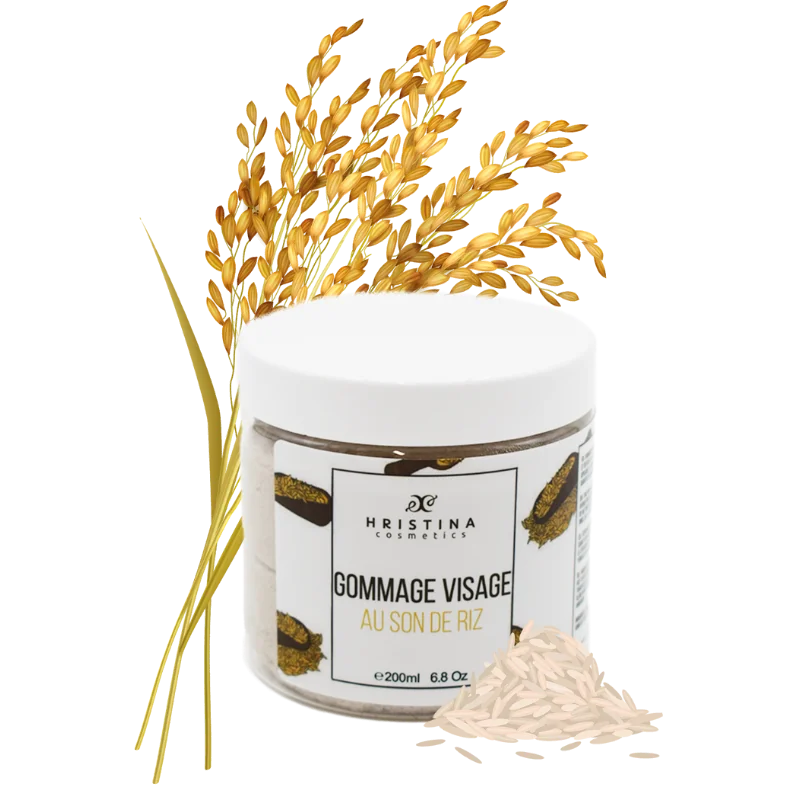Gommage visage BIO au son de riz – Exfoliant doux!