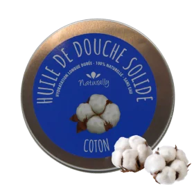 Huile de douche solide Coton 65g | 100% Naturelle