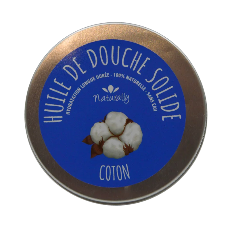 Huile de douche solide Coton 65g | 100% Naturelle