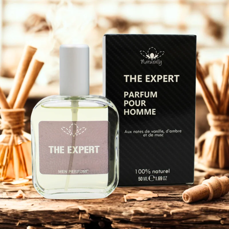 Parfum Homme Naturel Vanille Ambre Musc 50ml