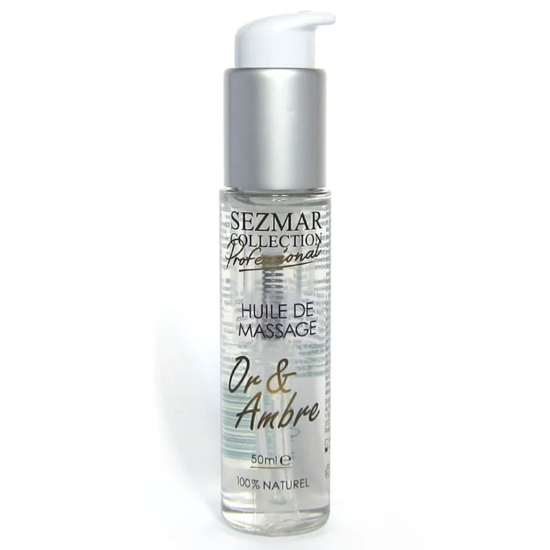 Huile de Massage Or & Ambre 100% Naturelle 50 ml
