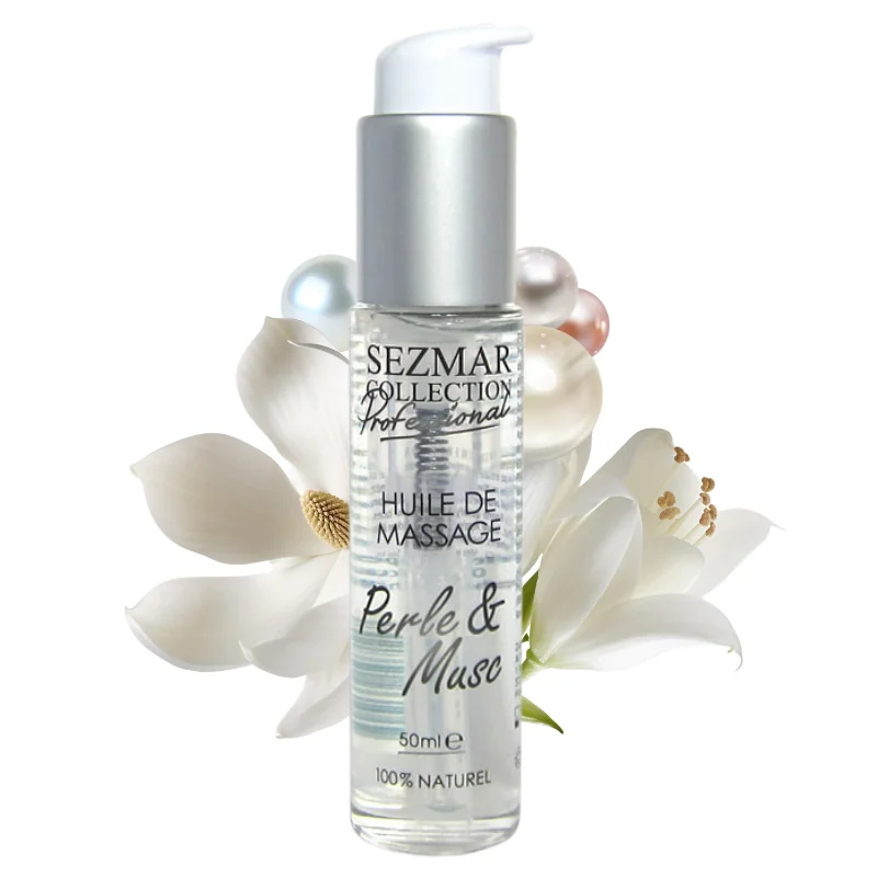 Huile de massage professionnelle Perle & Musc 100% naturelle 50 ml