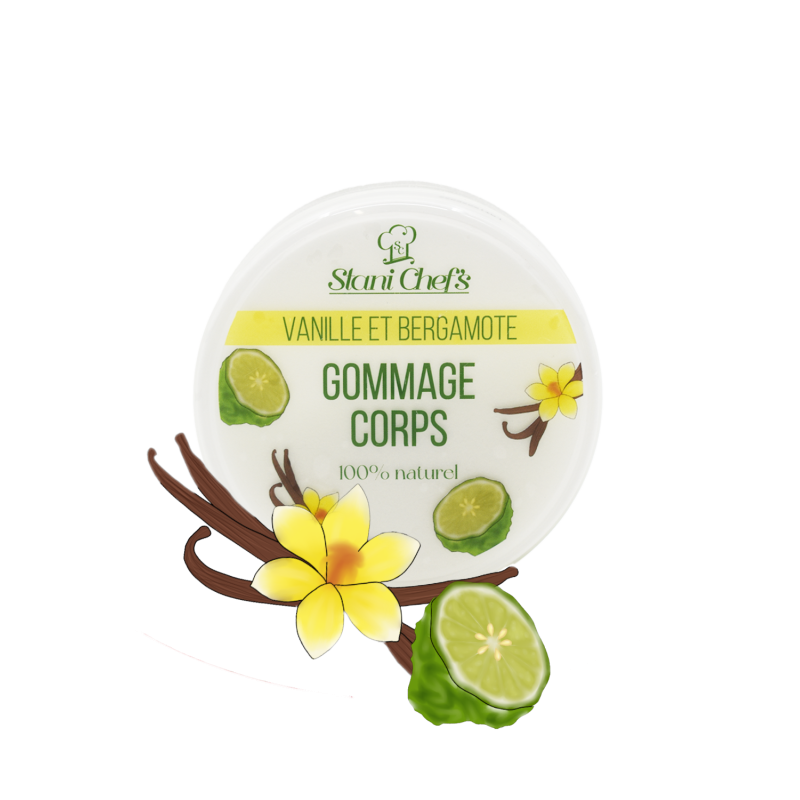 Gommage corps à la vanille et bergamote - 250ml 100% naturel Stani chef's