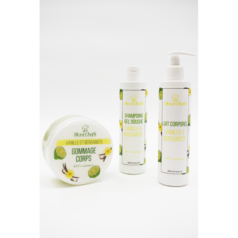 Gommage corps à la vanille et bergamote - 250ml 100% naturel Stani chef's